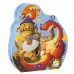 Puzzle 54 pièces : silhouette : vaillant et les dragons  Djeco    877602